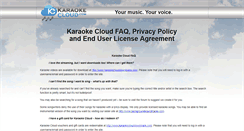 Desktop Screenshot of karaokecloud.info