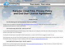 Tablet Screenshot of karaokecloud.info